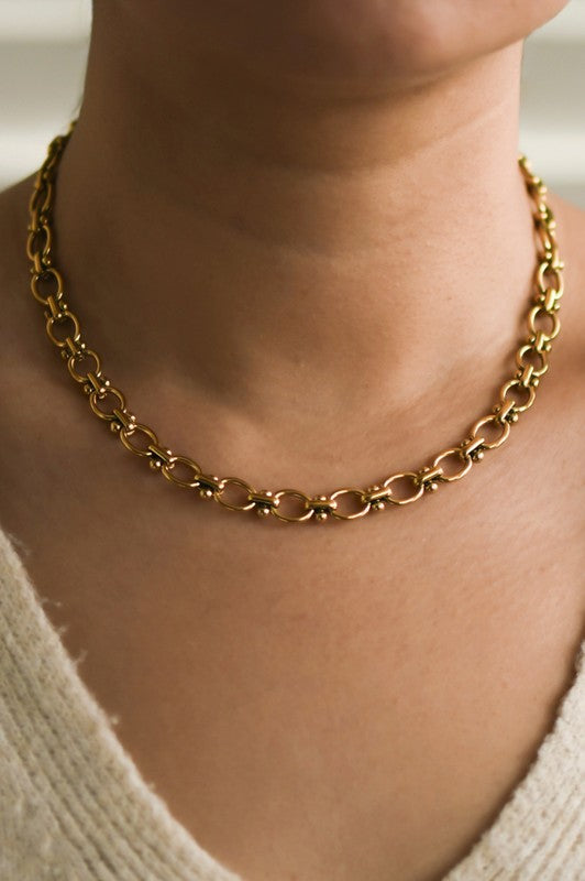 18k Non-tarnish Stainless Steel Chain Necklace