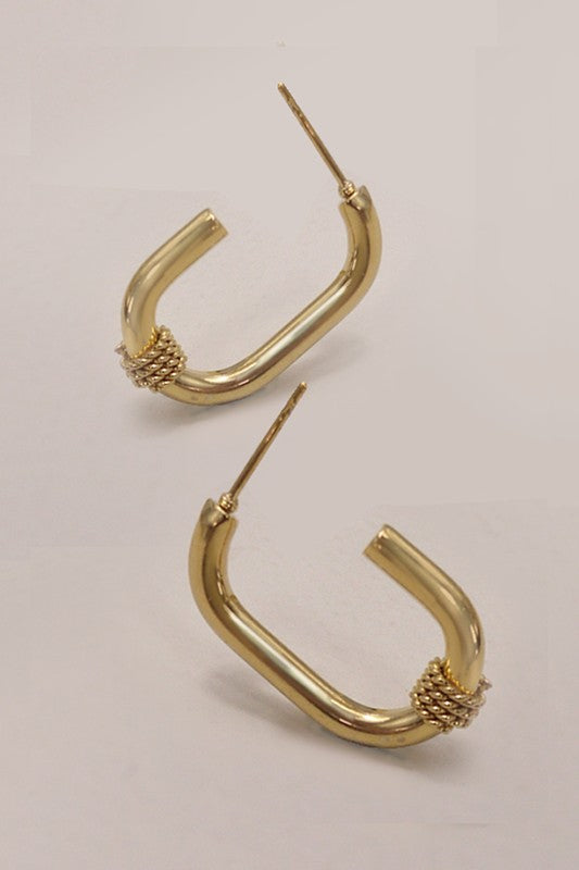 18k Stainless Steel Waterproof Tarnishfree U Hoops