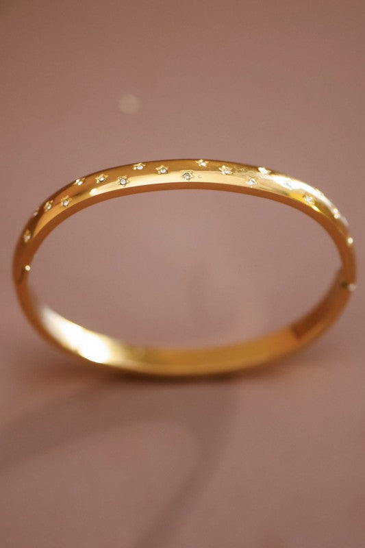 18k Waterproof Non-tarnish Stainless Steel Bangle