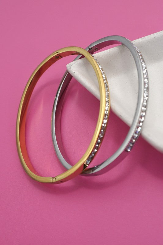 18k Non-tarnish Waterproof Stainless Steel Bangle