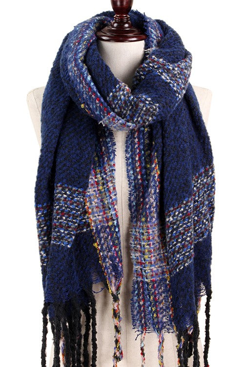 Multi Color Oblong Soft Scarf
