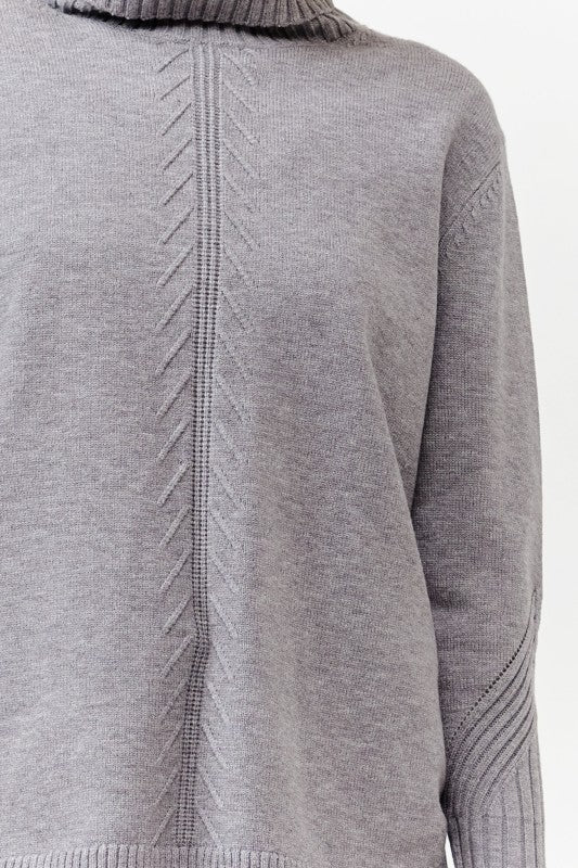 Cielo Turtle Neck Loose Pullover Sweater