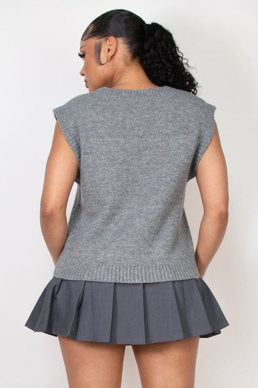 Loose-fit Woolly Sweater Vest