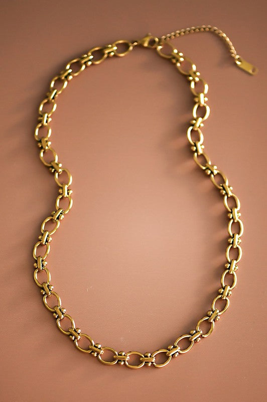 18k Non-tarnish Stainless Steel Chain Necklace