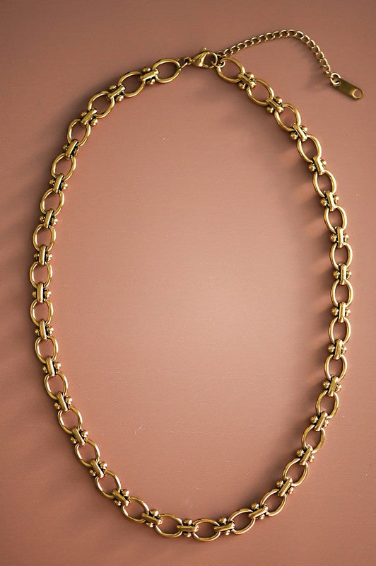 18k Non-tarnish Stainless Steel Chain Necklace