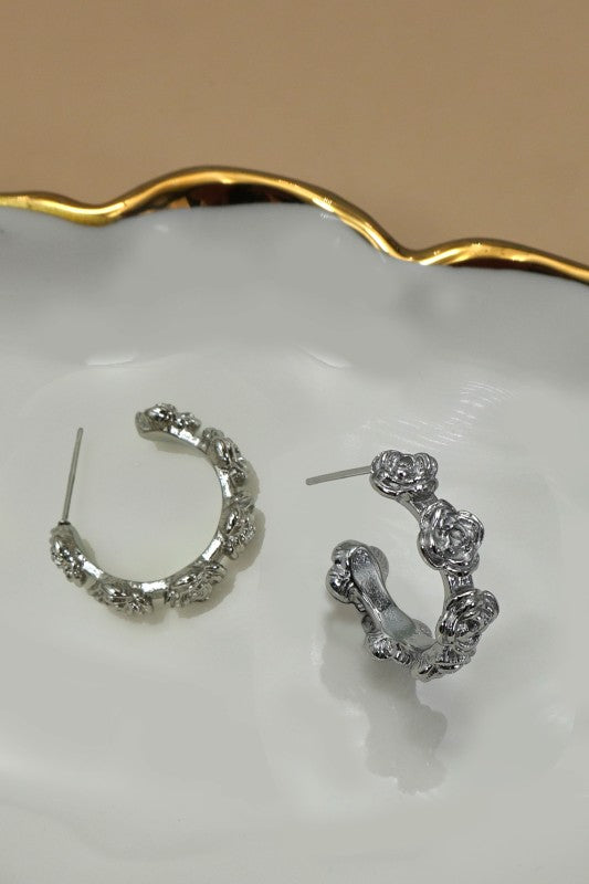 18k Stainless Steel Waterproof Tarnish Free Hoops