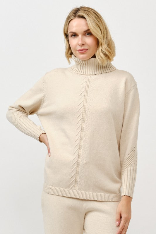 Cielo Turtle Neck Loose Pullover Sweater