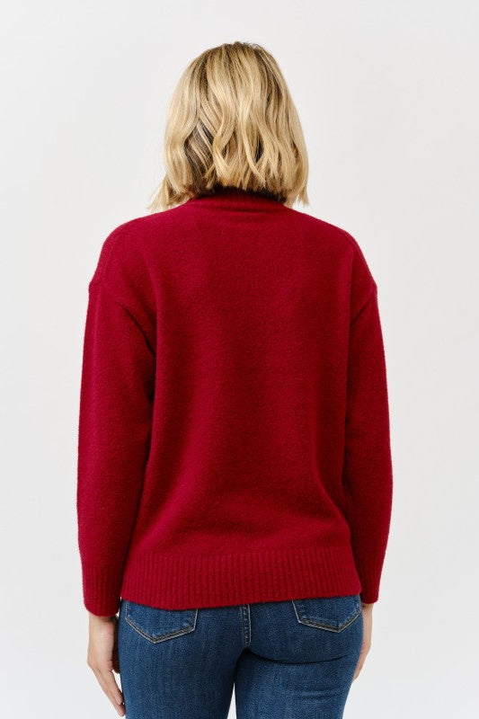 Cielo Womens Soft Turtleneck Pullover Sweater