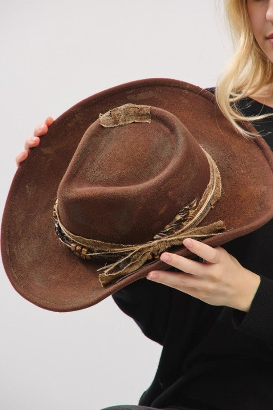 Vintage Versatile Shapeable Cowgirl & Fedora Hat