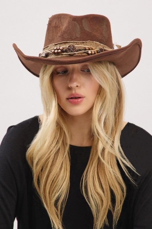Vintage Versatile Shapeable Cowgirl & Fedora Hat