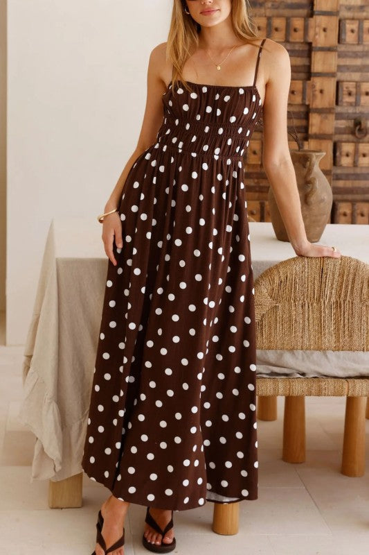 Printed Waist Cinching Holiday Dress