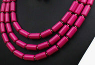 Multi-Layer Colorful Resin Beaded Necklace