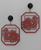 Game Day Filigree Octagon Earrings