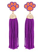 Game Day Tassel Earrings