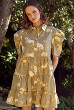 Load image into Gallery viewer, Horse Print Button-up Tiered Dress
