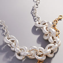 Load image into Gallery viewer, Chunky Chain Accented Worn Metal Necklace
