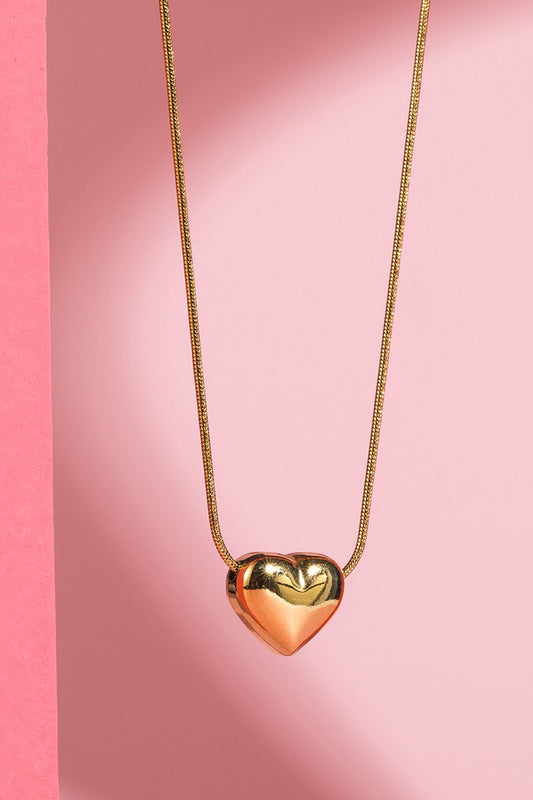 Heart Pendant Necklace with Box