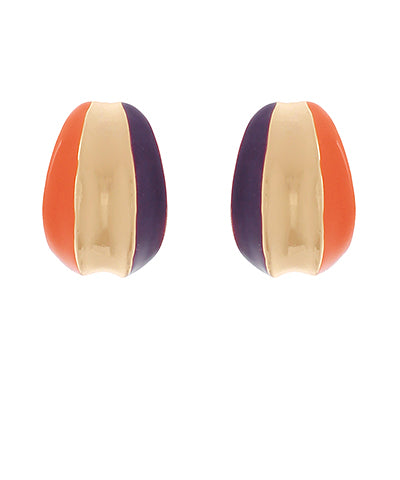 Game Day Purple or Orange Earrings (Copy)