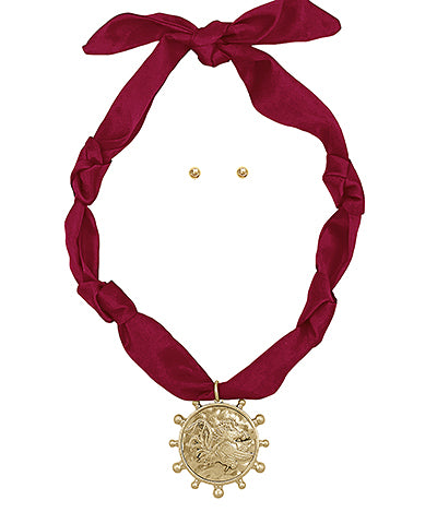Game Day Knotted Ribbon Necklace