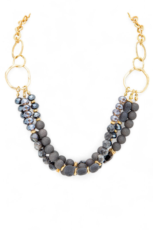 Mix Beads Layered Necklace