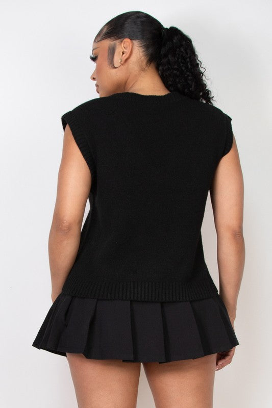 Loose-fit Woolly Sweater Vest