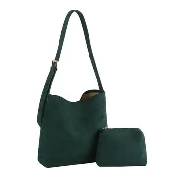 2 in 1 Faux Vegan Leather Boho Bag