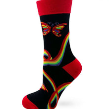 Load image into Gallery viewer, Anti Social Butterfly Women&#39;s Crew Socks
