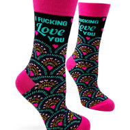 I Fucking Love You Women's Crew Socks